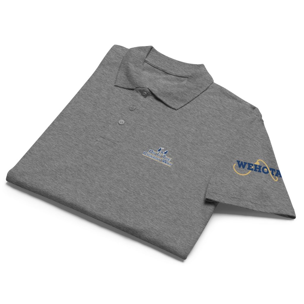 Premium pique polo shirt "The Cowboy Way Next Chapter"