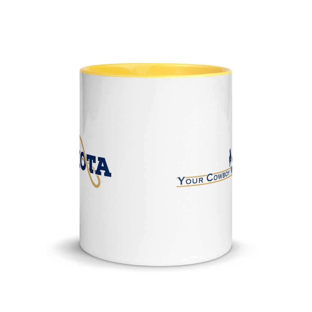 Mug with Color Inside 'Your Cowboy Way Starts Here'