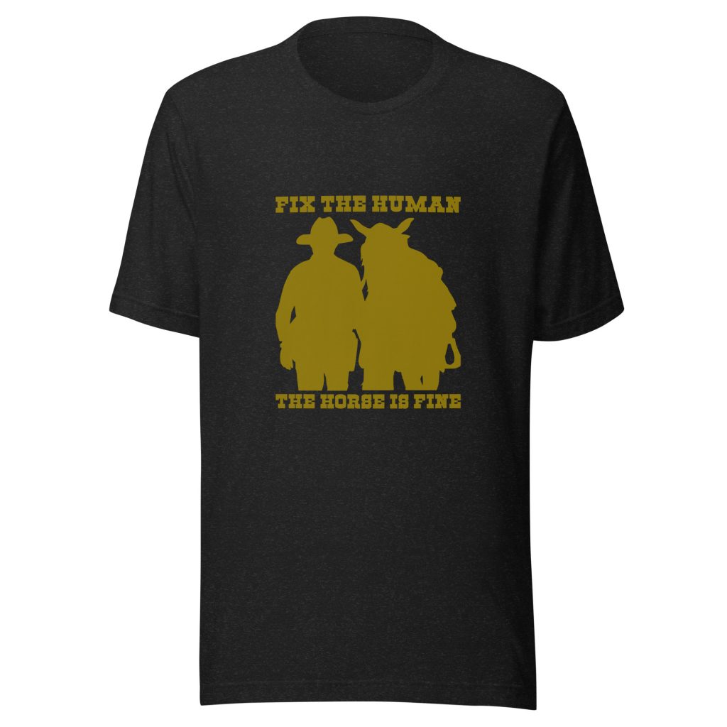 Unisex t-shirt 'Fix The Human'