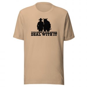 Unisex t-shirt 'Your Horse Is Your Mirror'