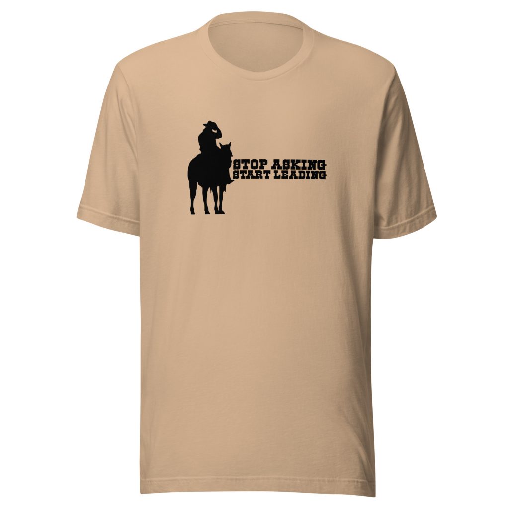 Unisex t-shirt 'Stop Asking'