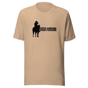 Unisex t-shirt 'Stop Asking'