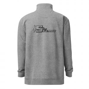 Unisex Fleece-Sweatshirt 'Stay Steady' +Cowboy Black