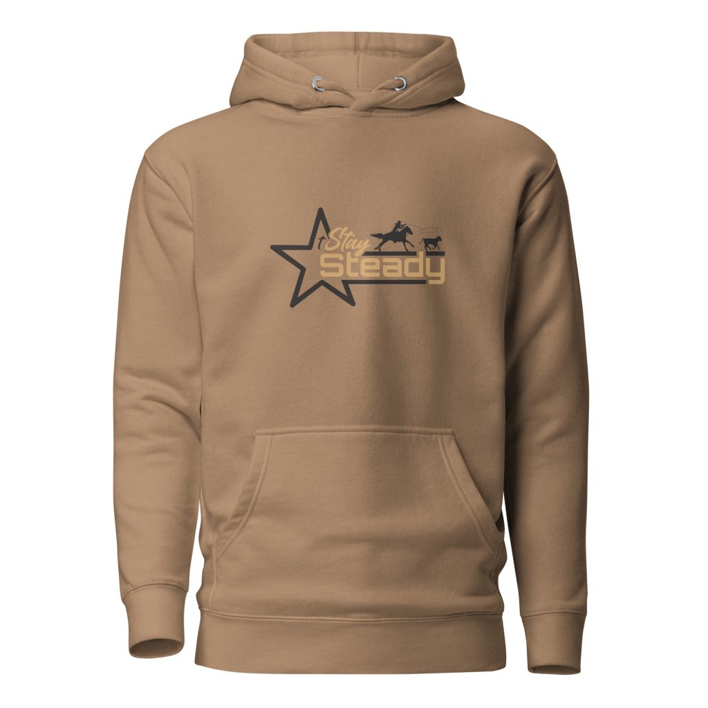 Unisex Hoodie 'Stay Steady' Star + Calf Roping