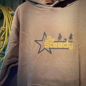 Unisex Hoodie 'Stay Steady' Star + Team Roping