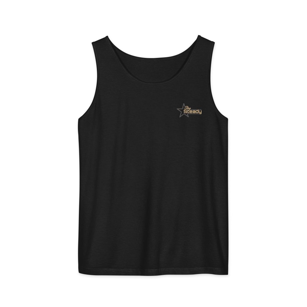 Textilgefärbtes Unisex-Tank-Top 'Stay Steady'